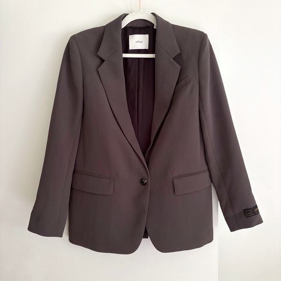 Wilfred Jackets & Blazers - Aritzia Wilfred Generation Blazer Grey Size XS
